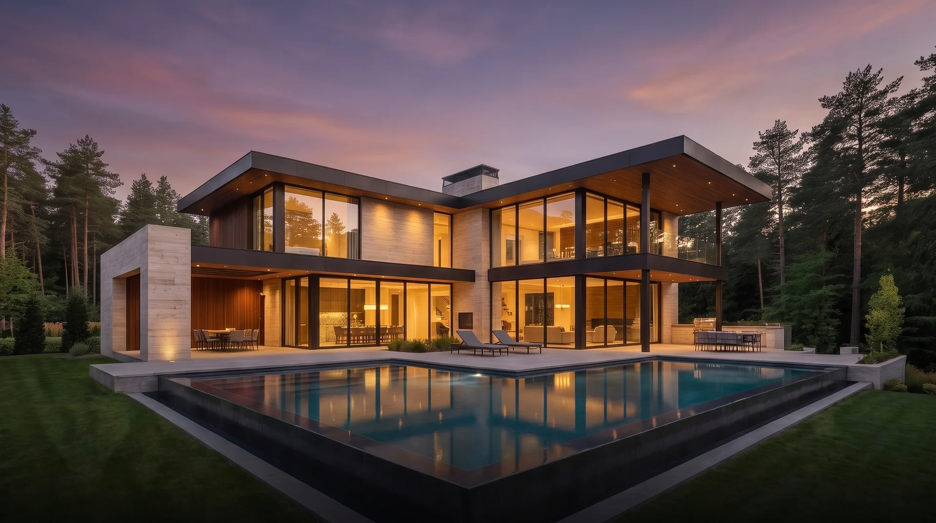 Residence exterior and pool